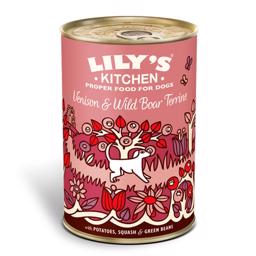 Lily's Kitchen Våtmat för vuxna hundar vilt och vildsvin 400g